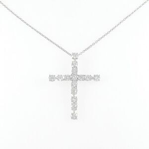Harry Winston Madonna Cross Small Platinum Necklace